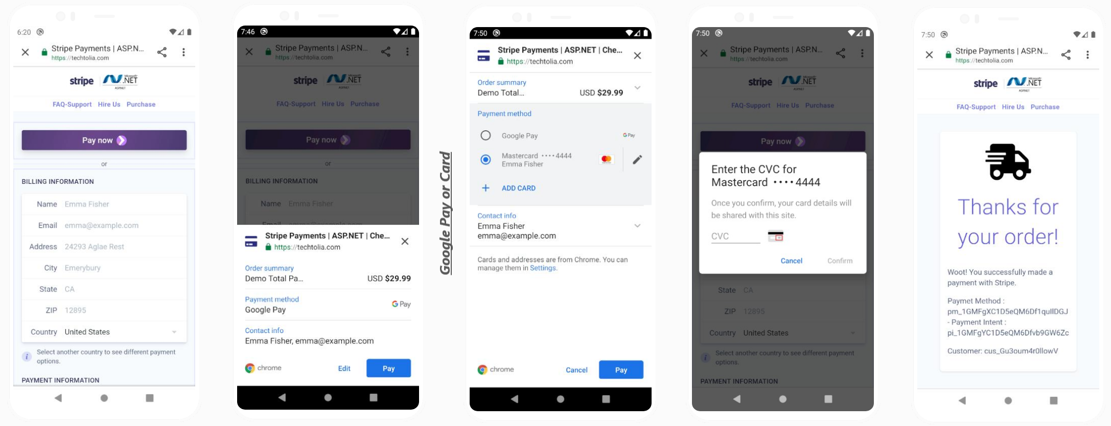 Stripe Google Pay